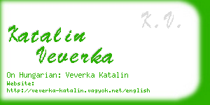 katalin veverka business card